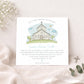Personalised Boys Christening, Baptism, Dedication Card - Blue Church
