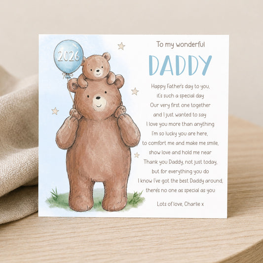 Daddy's First Father's Day Card