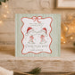 Personalised Couple Christmas Card – Champagne Glasses