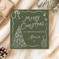 Personalised Sister Christmas Card – Green Christmas Tree