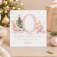 Personalised Pink Ballerina Bunny Christmas Card