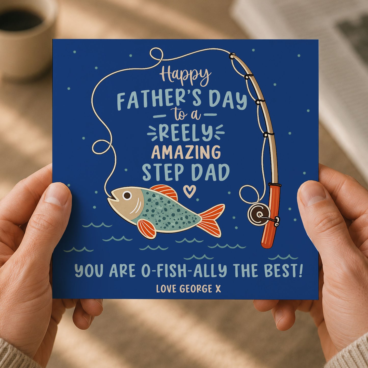 Personalised Fishing Father’s Day Card