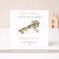 Personalised New Home Vintage Key Card