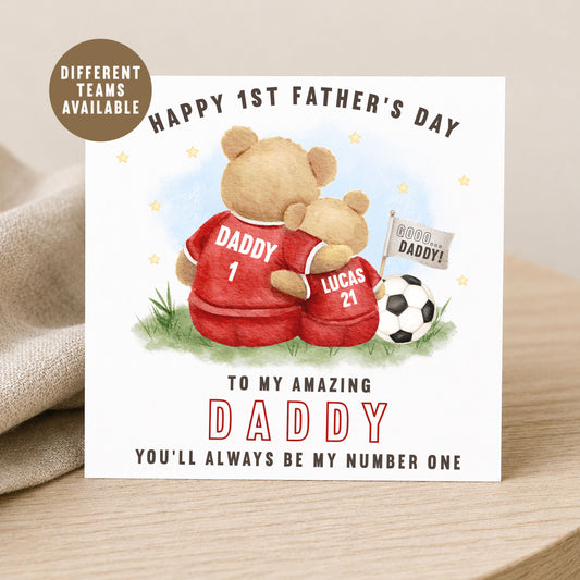 First Father's Day Football Card