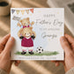 Personalised Football Father’s Day Card