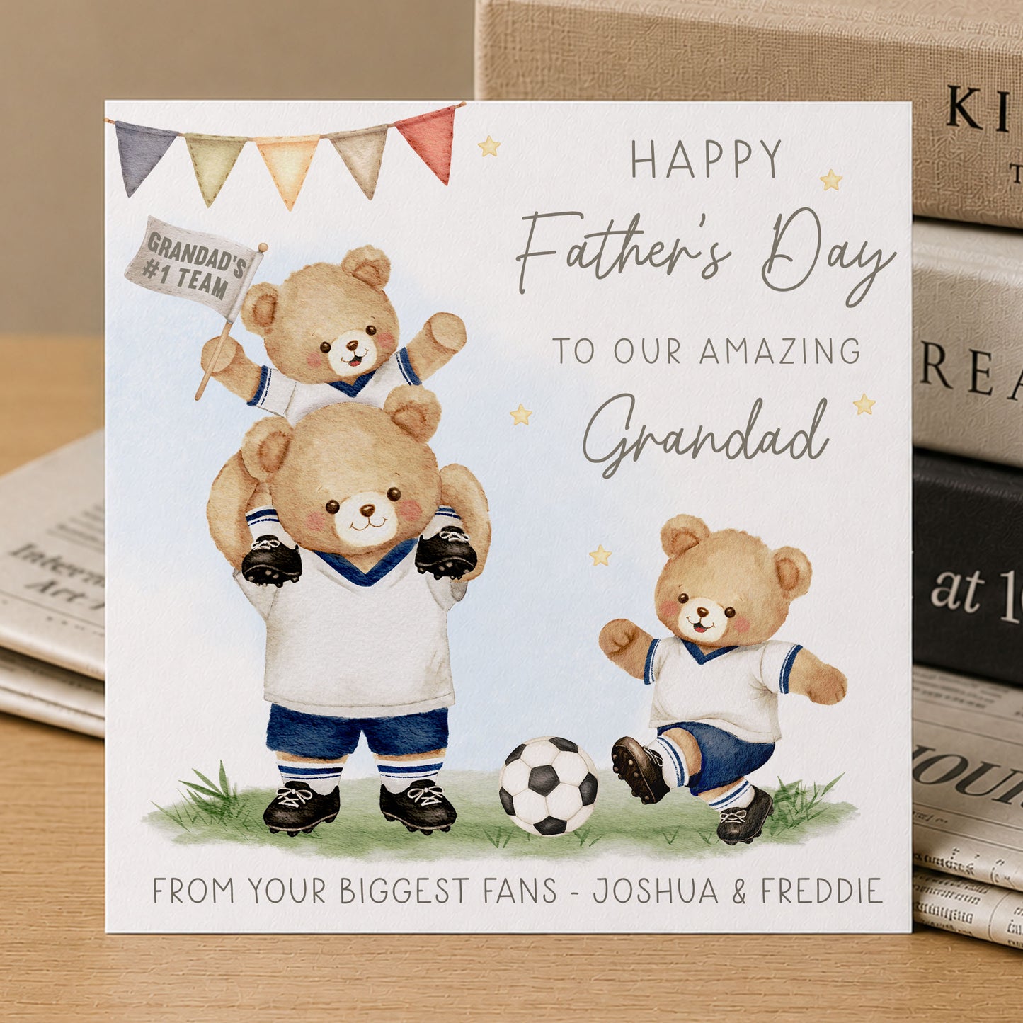 Personalised Football Father’s Day Card