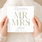 Personalised Mr & Mrs Wedding Card