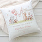 Personalised New Baby Girl Cushion