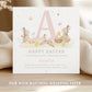 Personalised Girl's Bunny Easter Card