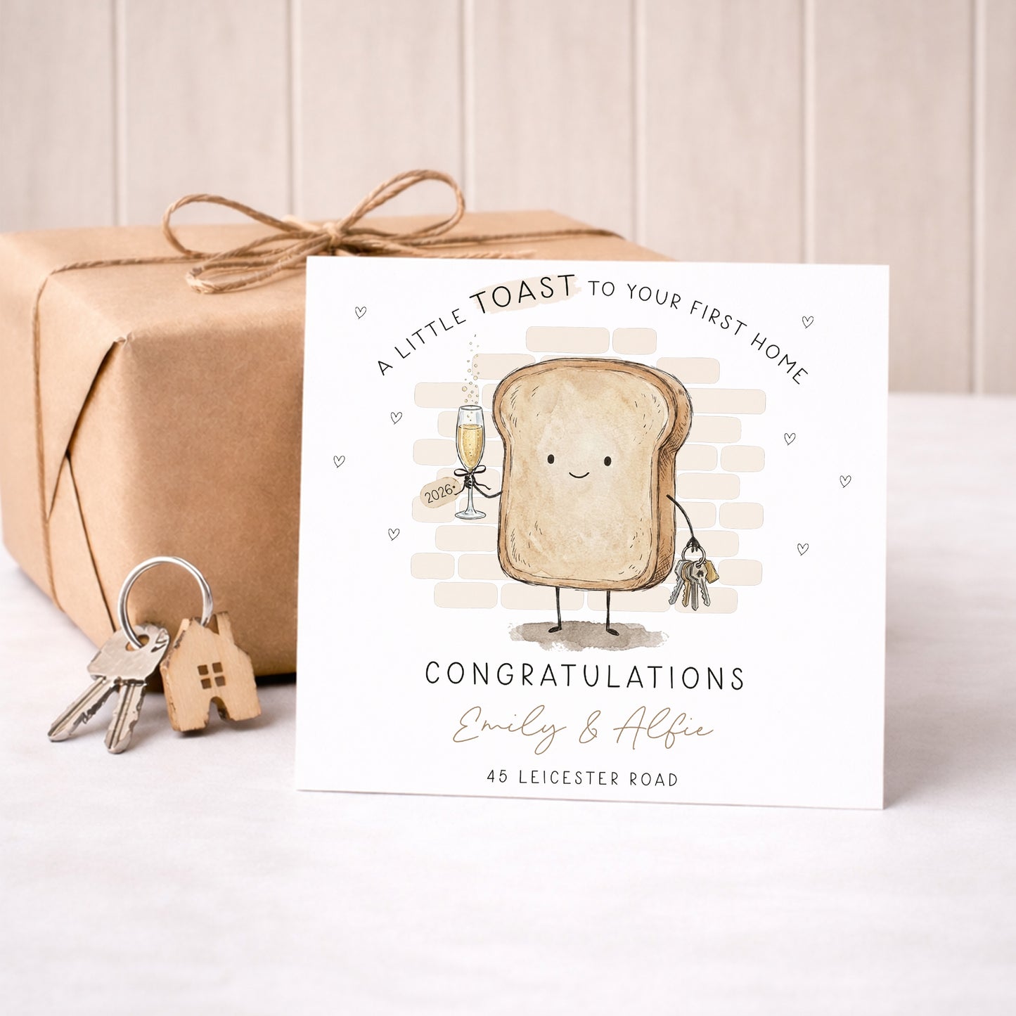 Personalised New Home Toast Card