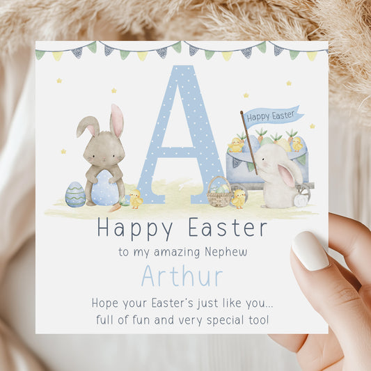 Personalised Boy's Easter Card