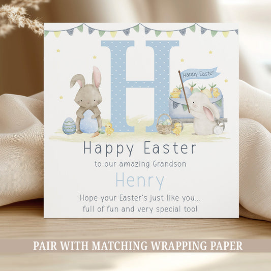 Personalised Boy's Easter Card