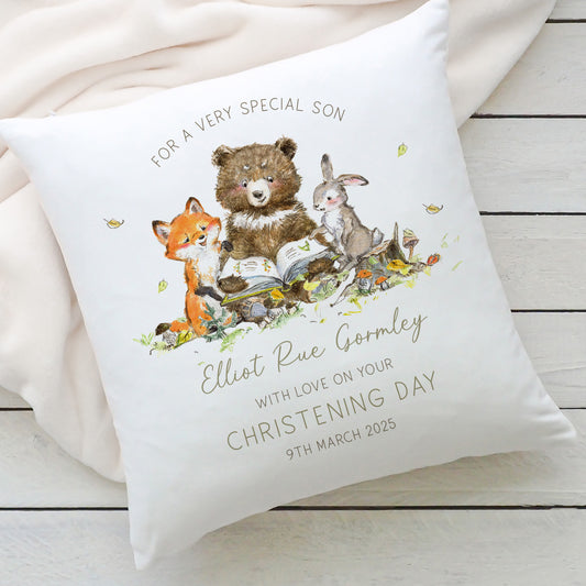 Personalised Cushion, Christening Gift, Baptism Gift, Naming Day Gift for Boys