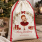 Personalised Ballerina Christmas Sack for Girls