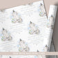 Personalised Boy's Blue Christening Baptism Day Wrapping Paper
