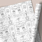 Personalised Wedding Wrapping Paper Champagne Glass