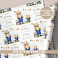 Personalised Football Bear Birthday Wrapping Paper