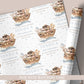 Personalised Noah's Ark Christening Baptism Day Wrapping Paper