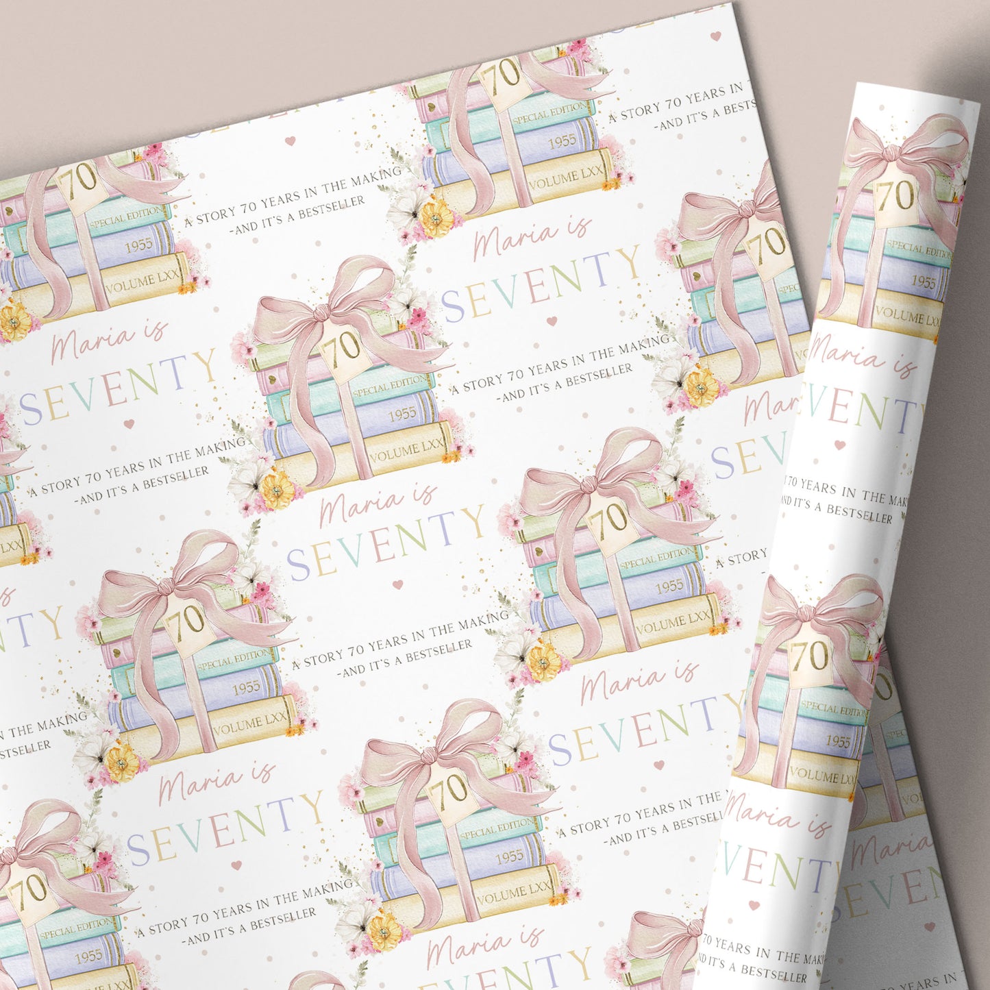 Personalised 70th Birthday Card for Grandma