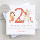 Personalised Girl's Fairy Unicorn Birthday Card