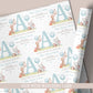 Personalised Blue Baby Boy's Christening Naming Day Wrapping Paper
