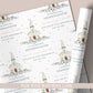 Personalised Girl's Christening, Baptism Wrapping Paper - Floral Church