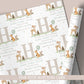 Personalised Boy's Woodland Christening Baptism Day Wrapping Paper
