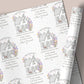 Personalised Home Sweet Home Wrapping Paper