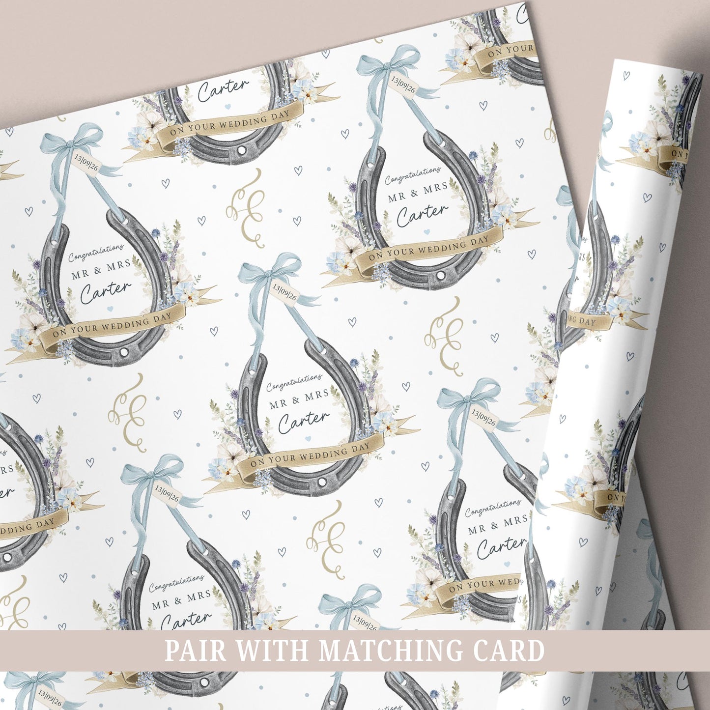 Personalised Wedding Wrapping Paper