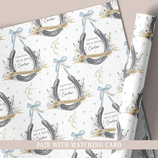 Personalised Wedding Wrapping Paper