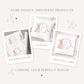 Personalised Pink Bunny Cushion Christening, Baptism, Naming Day Gift for Girls