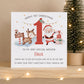 Personalised Grandson First Christmas Card – Santa & Reindeer