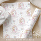 Personalised Girl's Pink Princess & Unicorn Birthday Wrapping Paper