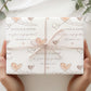Personalised Hearts Enagagement Gift Wrapping Paper