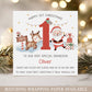 Personalised Baby's First Christmas Card