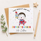 Personalised Superhero Teacher Card