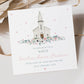 Personalised Girl's Church Christening, Baptism Card