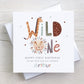 Personalised Wild One 1st Birthday Card