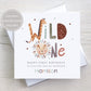 Personalised Wild One 1st Birthday Card