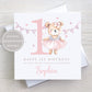 Personalised Girl's Ballerina Birthday Card