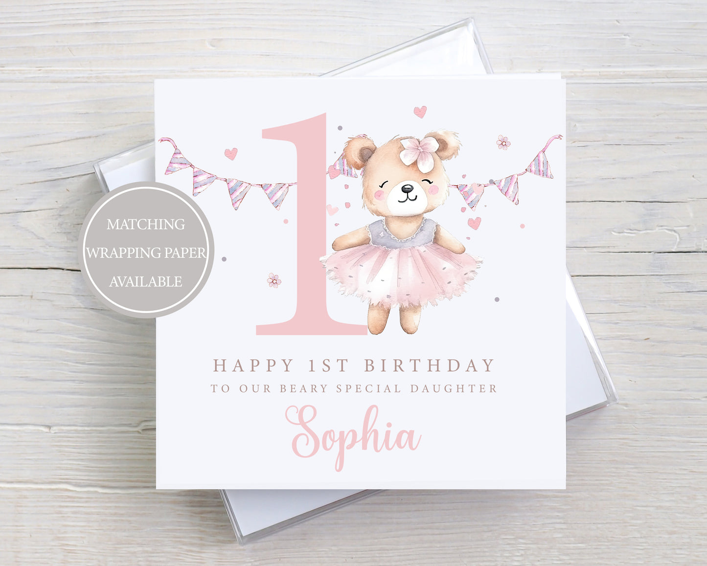 Personalised Girl's Ballerina Birthday Card