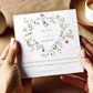 Personalised Wildflower Heart Engagement Card
