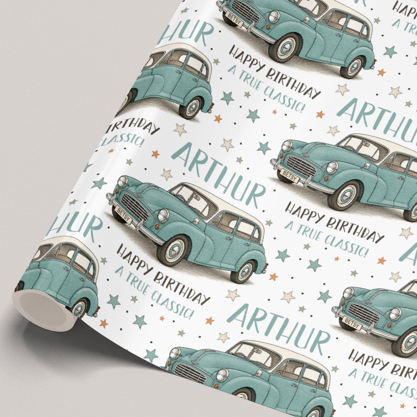 Personalised Classic Car Birthday Card