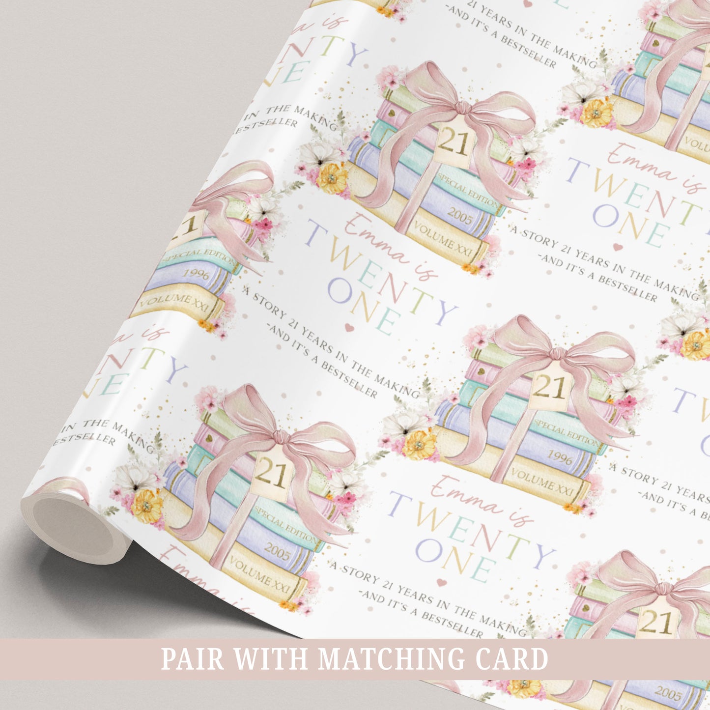 21st Birthday Wrapping Paper