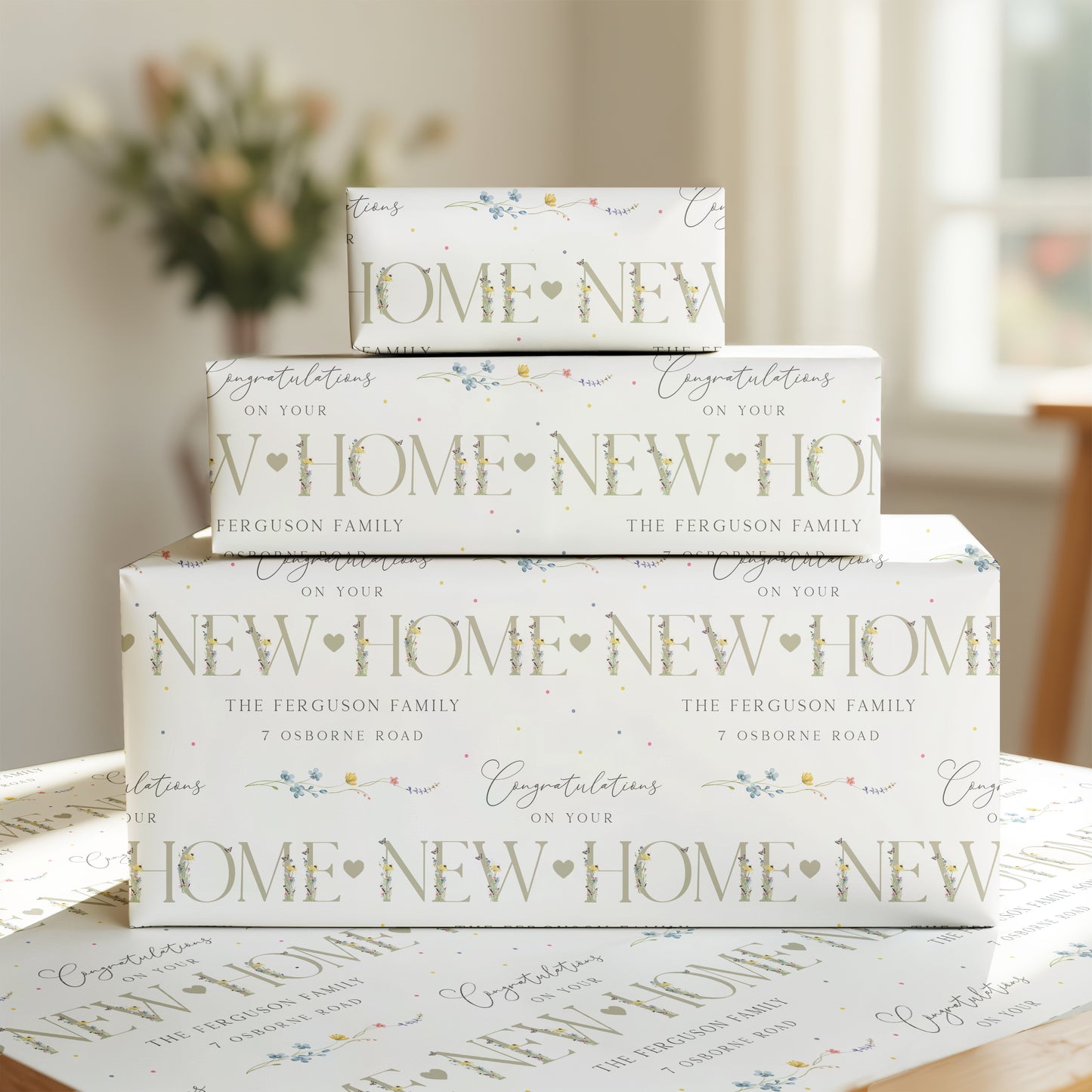 Personalised New Home Wildflower Card