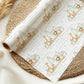 Personalised Green Safari Christening Naming Day Wrapping Paper