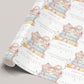 Personalised 18th Birthday Wrapping Paper Book Lover