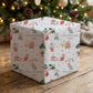 Personalised Christmas Wrapping Paper with Festive Mice