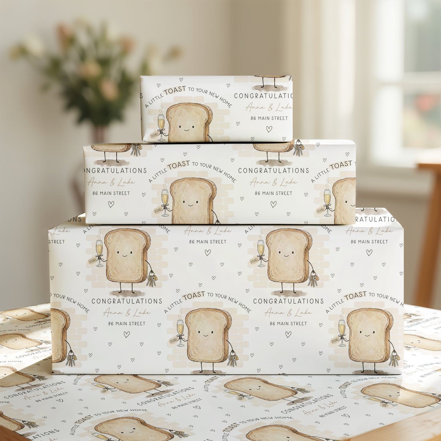 Personalised New Home Toast Card