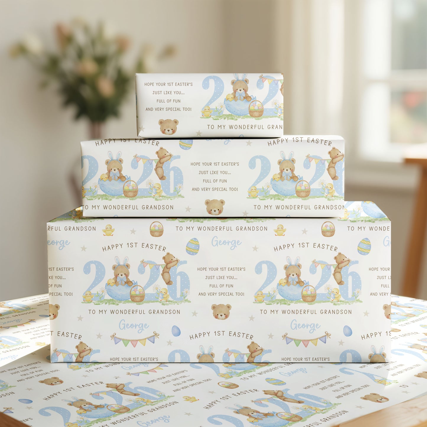 Personalised Boy's First Easter Card